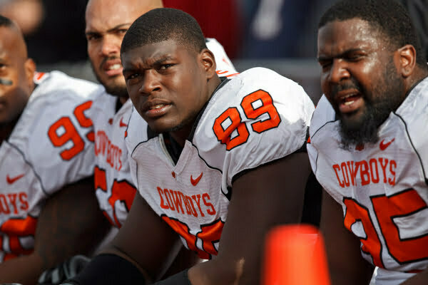 NCAA FOOTBALL: NOV 20 Oklahoma State at Kansas