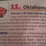 Lindy’s thinks Oklahoma State’s logo is the Oregon State beaver